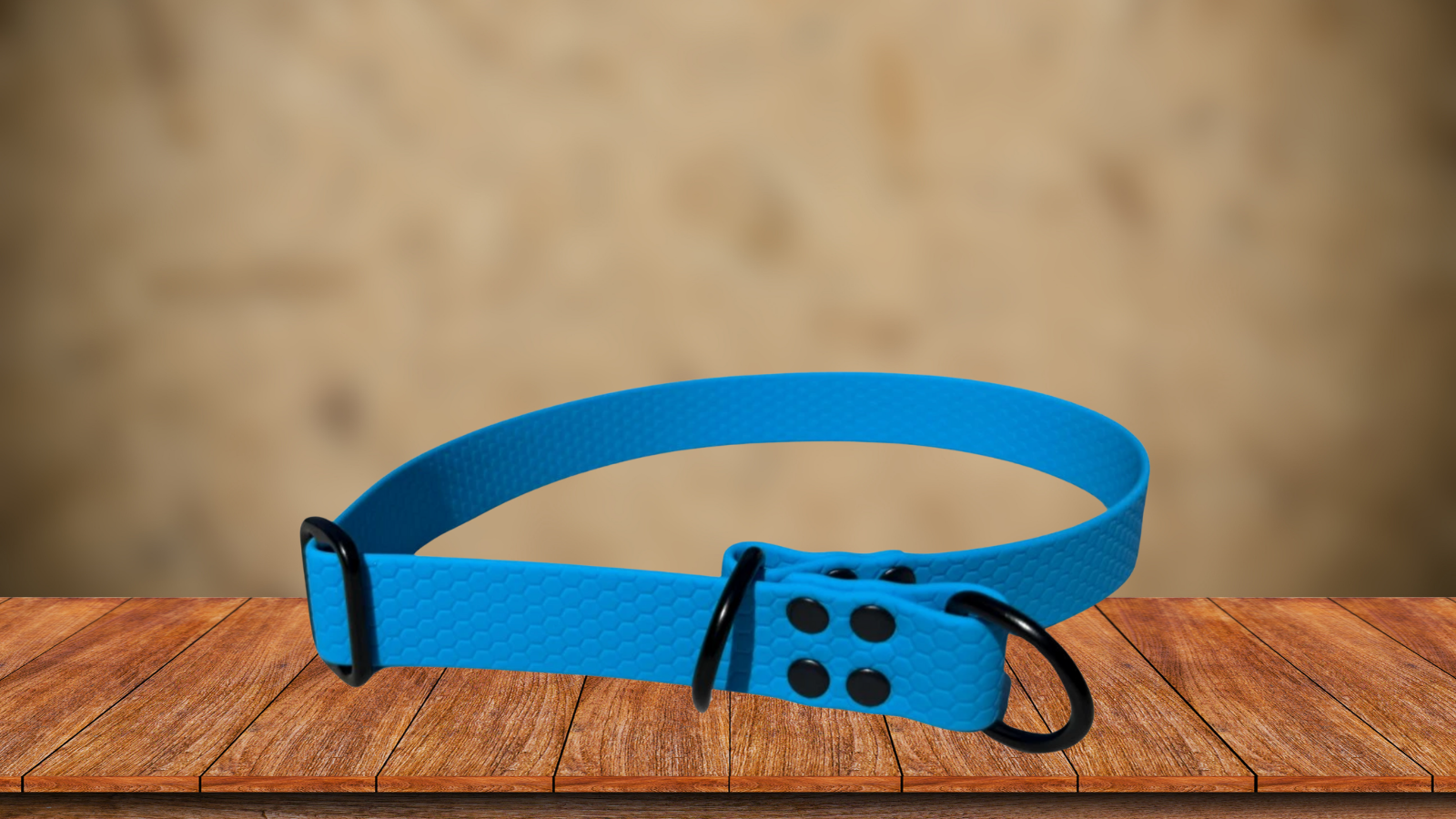 stahovací obojek modrý